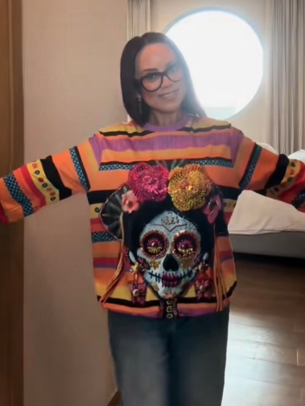 💀 Colorful La Catrina Women’s Sweater